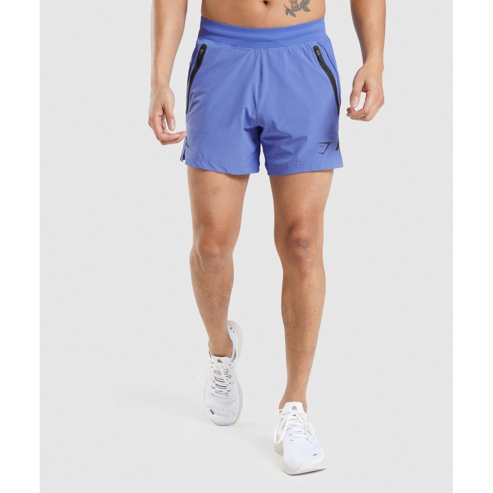 Gymshark Apex 5" Perform Shorts Mens Small Court Blue Slim Fit Small